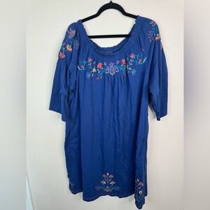 Johnny Was embroidered dress size 2X